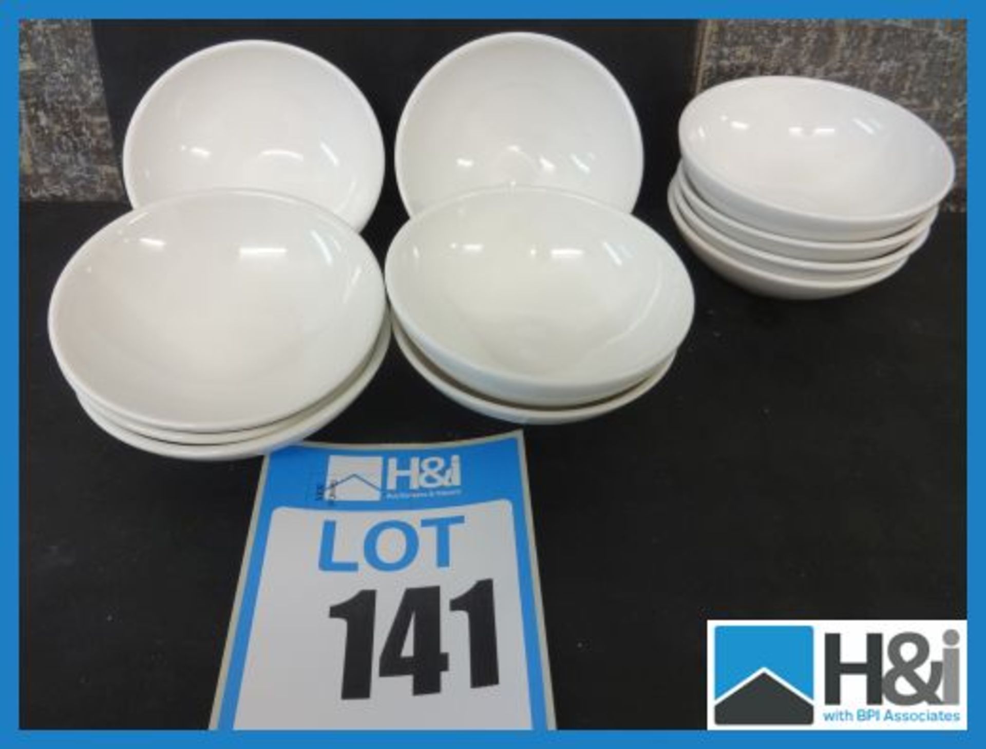 10 x Ceramic Bowls 130mm Diameter Appraisal: Good Serial No: NA Location: H&I Ltd., The Auction