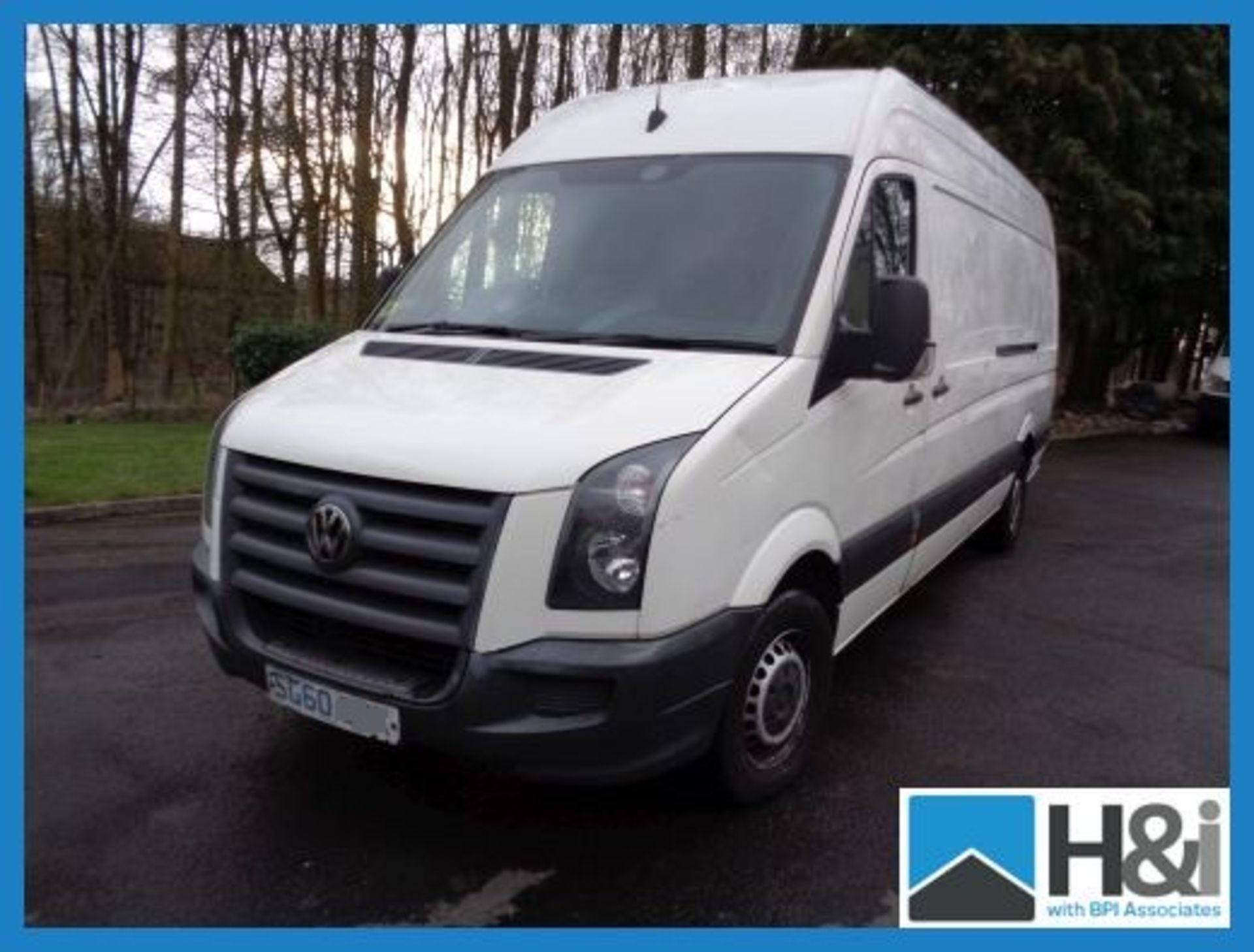 Volkswagen Crafter 35 Blue TDI 109L. White. 60 Reg. MOT Till January 2016 Appraisal: Good Serial No: