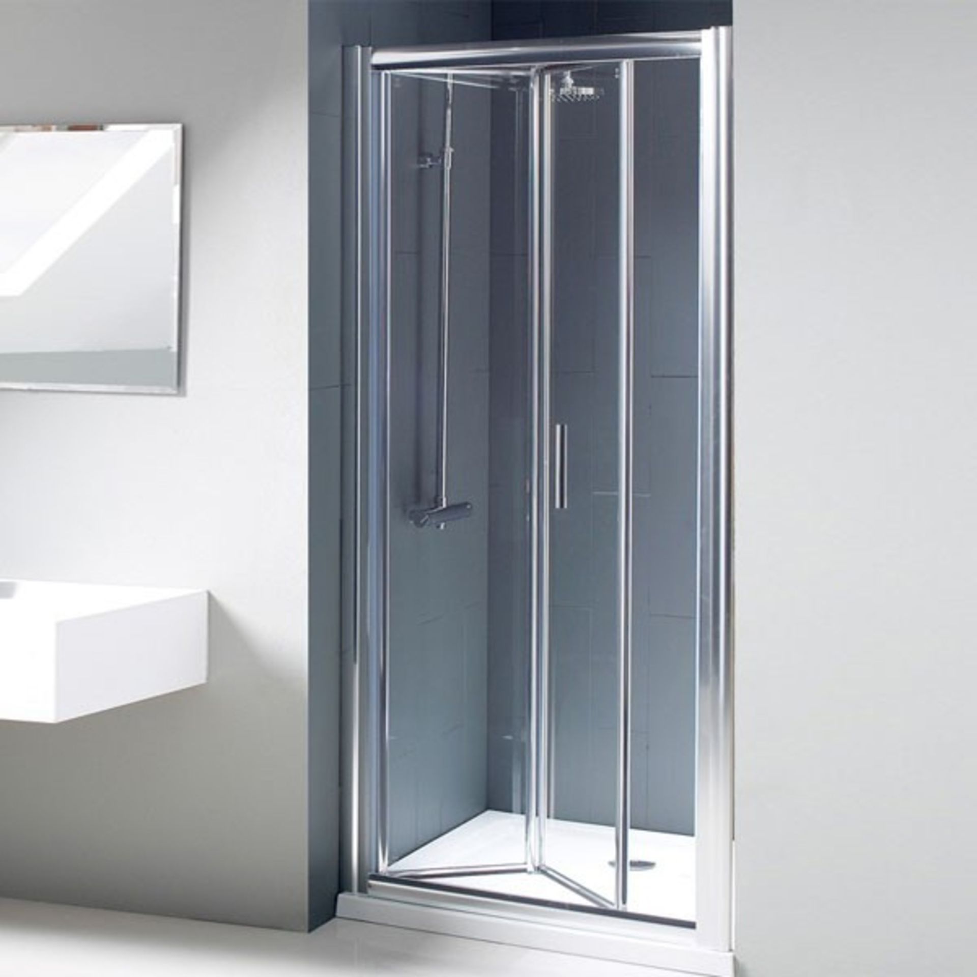 5 x Shower Enclosure Bi-Fold Doors. Please Note Doors Only. Unused Appraisal: Good Serial No: NA - Image 3 of 3