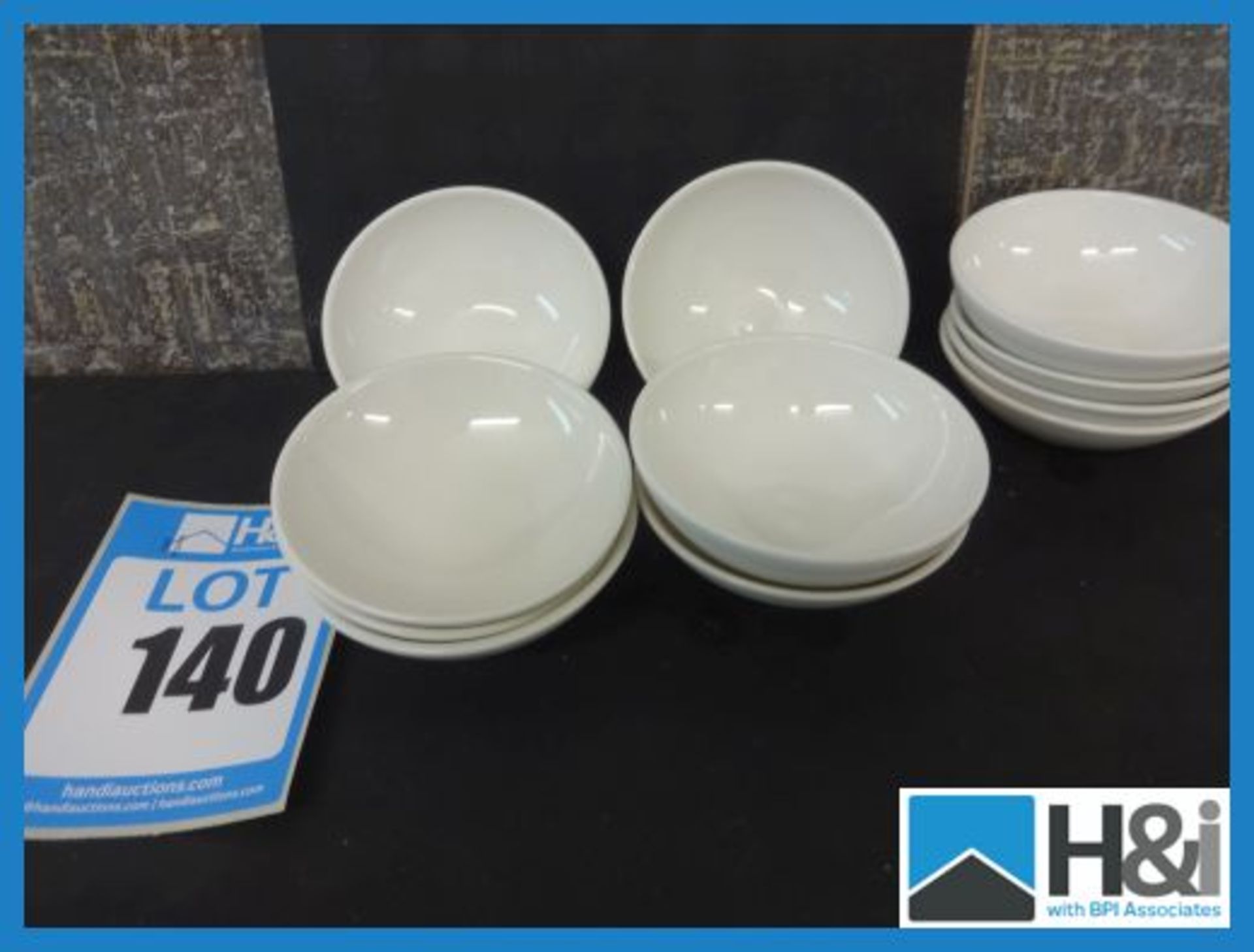 10 x Ceramic Bowls 130mm Diameter Appraisal: Good Serial No: NA Location: H&I Ltd., The Auction