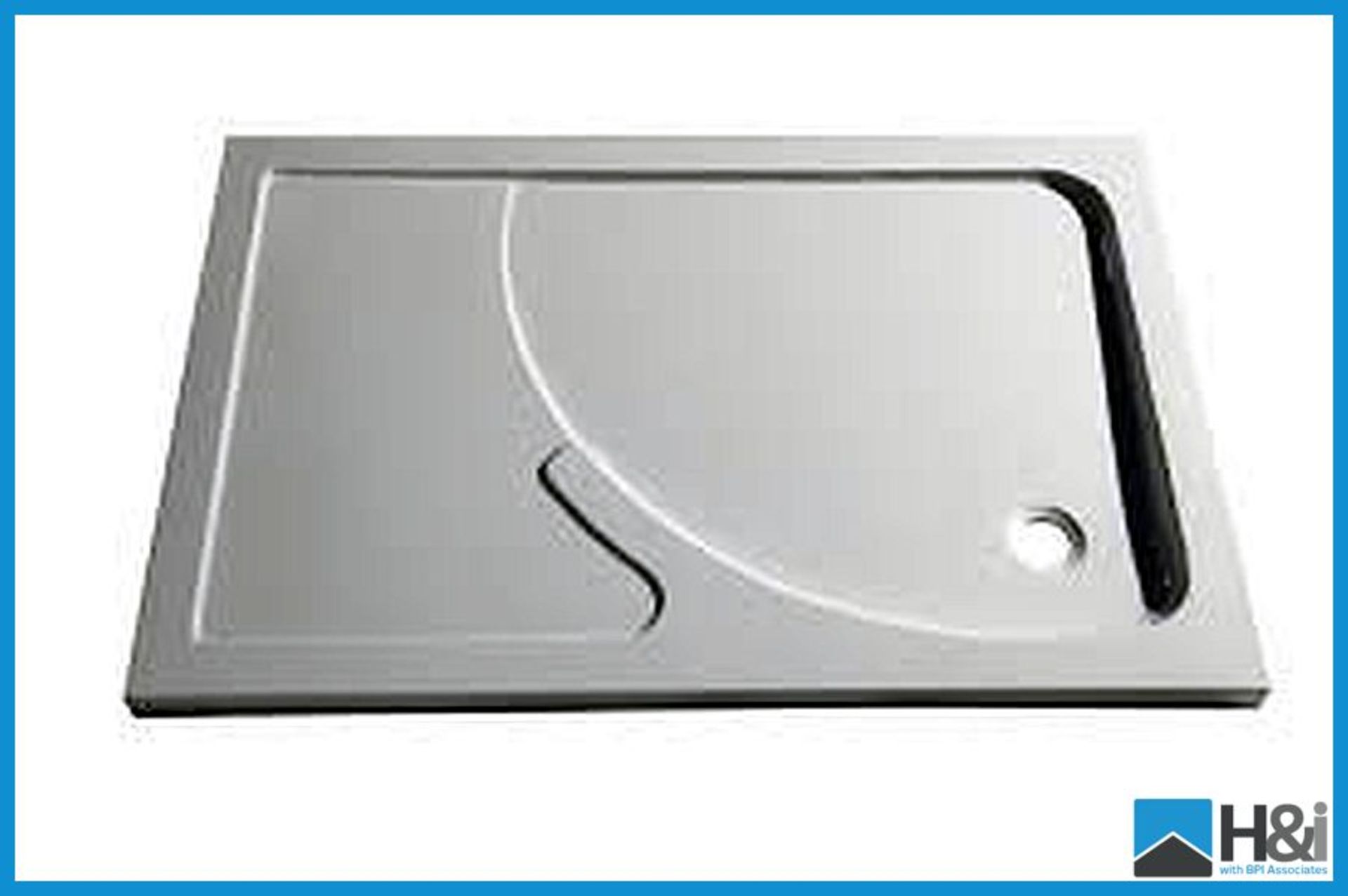 Milano Shower Tray in White 1200mm x 800mm x 160mm Normal Price 130.00GBP Appraisal: Good Serial No: