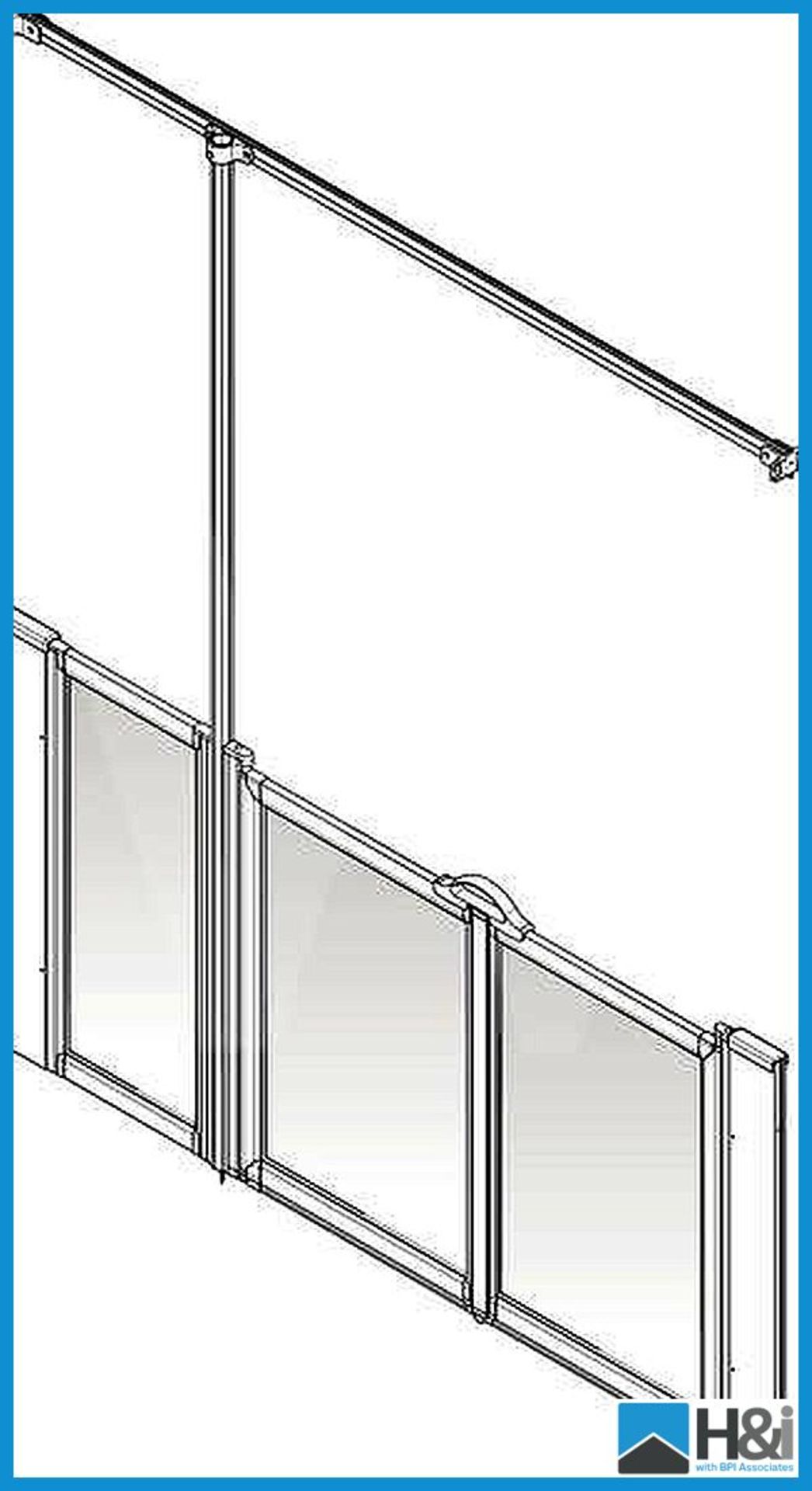 Option U 900mm Screen Door Set 1420 x 700mm LH Smooth modern latches and D handles 180Â° hinges