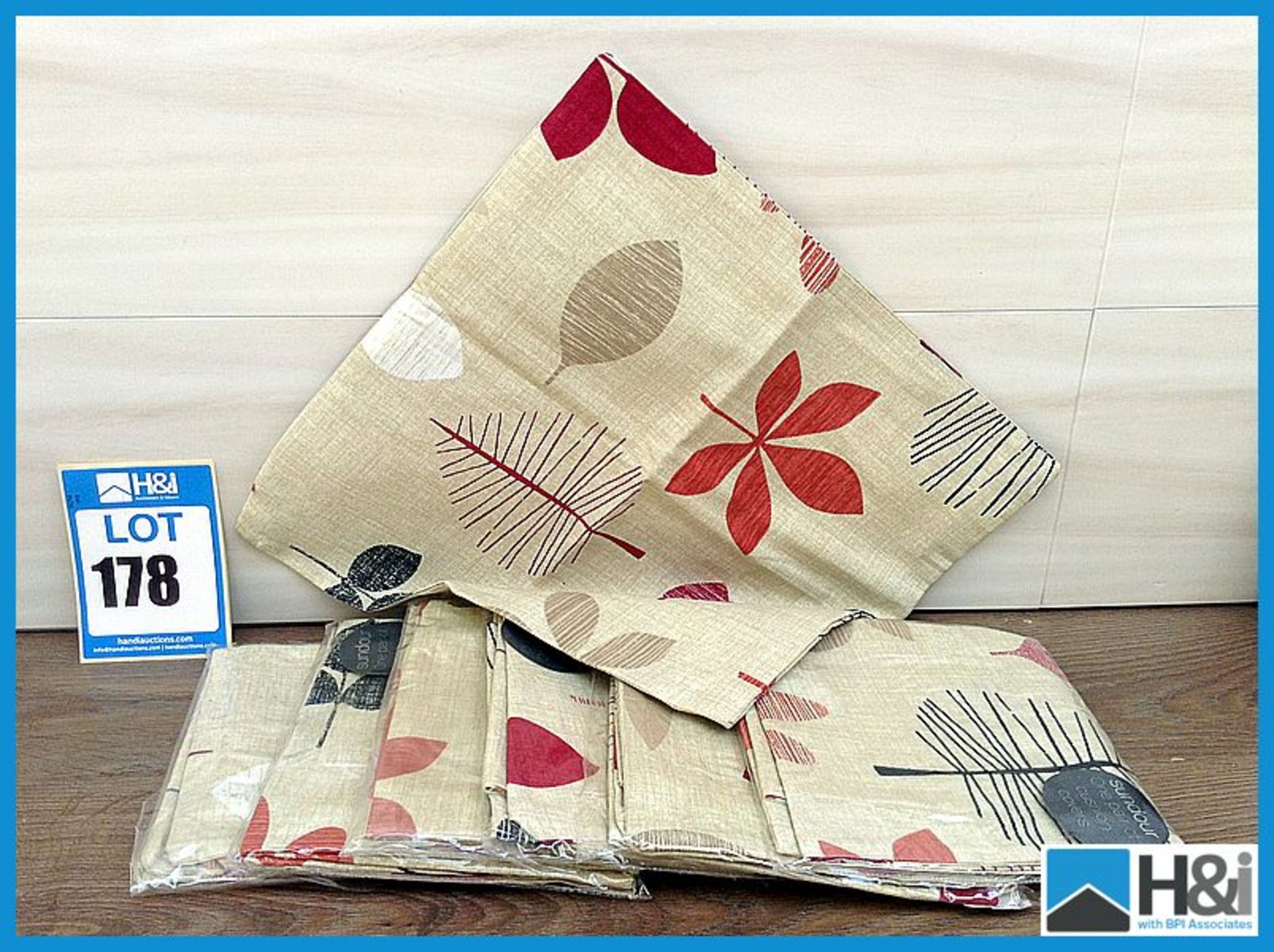 7 qty of Sundour 17" cushion covers in Maple  Appraisal: Good Serial No: NA Location: H&I Auctions