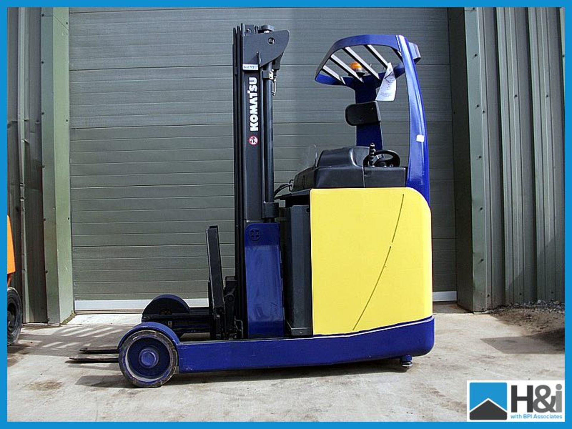 Komatsu reach truck electric 2500kg 2003 year 03638 hours running with charger  Appraisal: Good - Image 3 of 5