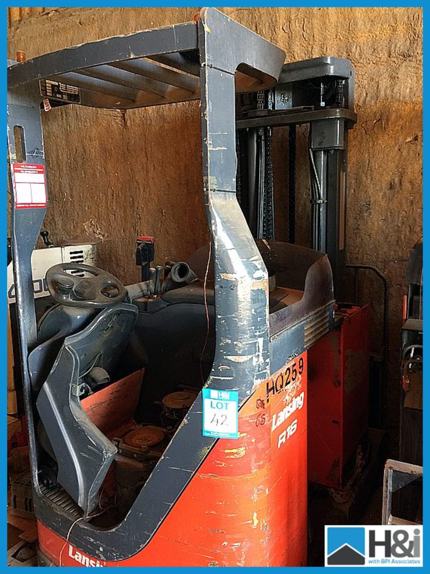 Lansing reach truck non runner model R16 Appraisal: Good Serial No: NA Location: Fenland Auction - Image 2 of 3
