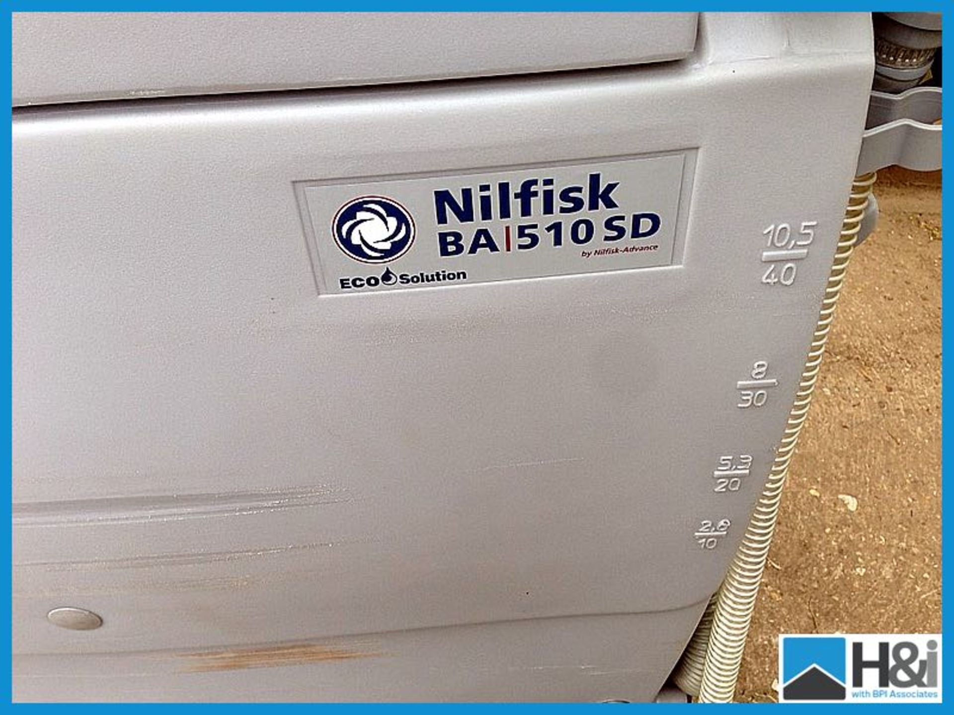 Nilfisk  BA510SD 240v electric floor cleaner scrubber good condition   Appraisal: Good Serial No: NA - Image 10 of 10