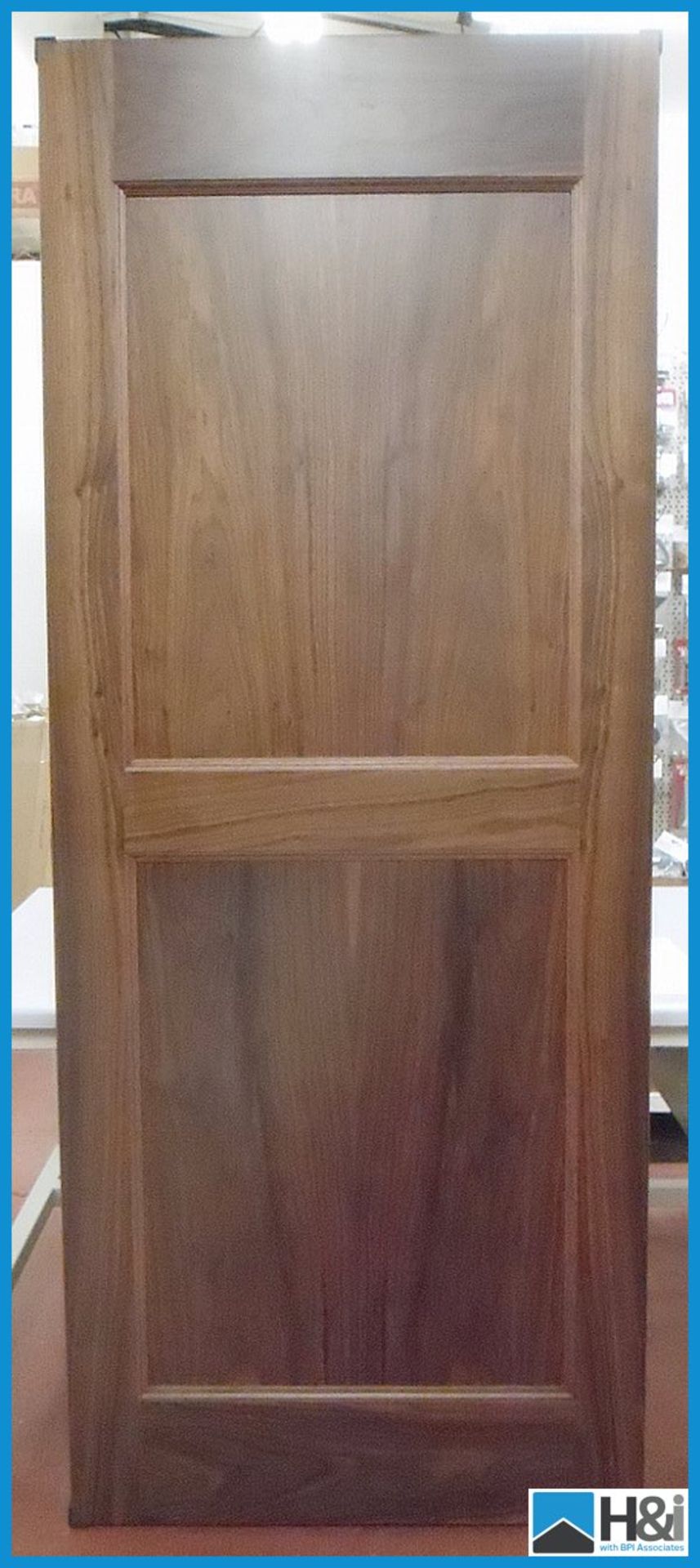 2ft 8in, 80x32", 2032x813mm, Arden external walnut prefinished external door doors. 44mm thick.