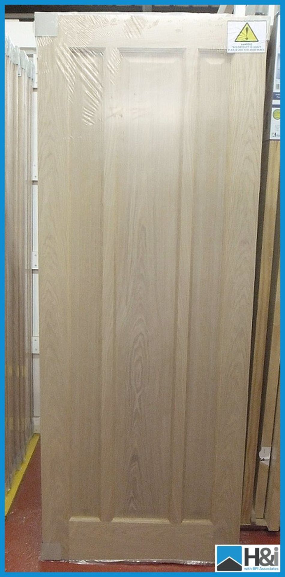 2ft 3in 78x27" Kilburn oak internal door doors. 1981x686mm, 35mm thickness. Fielded and raised