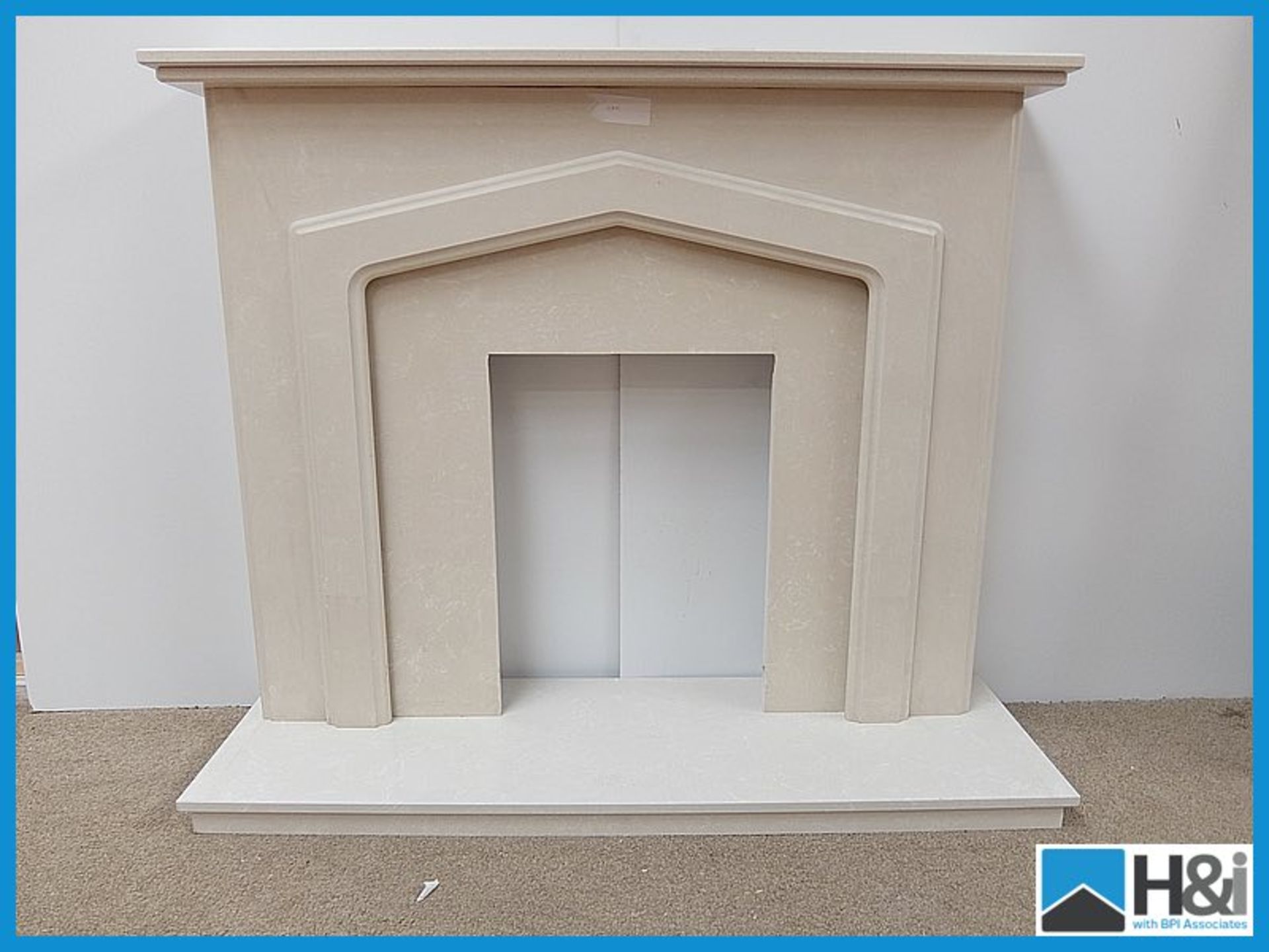 MAR379 Fire Surround Set 40" high x 48" wide. Comprising surround, hearth, back and mantle. Made