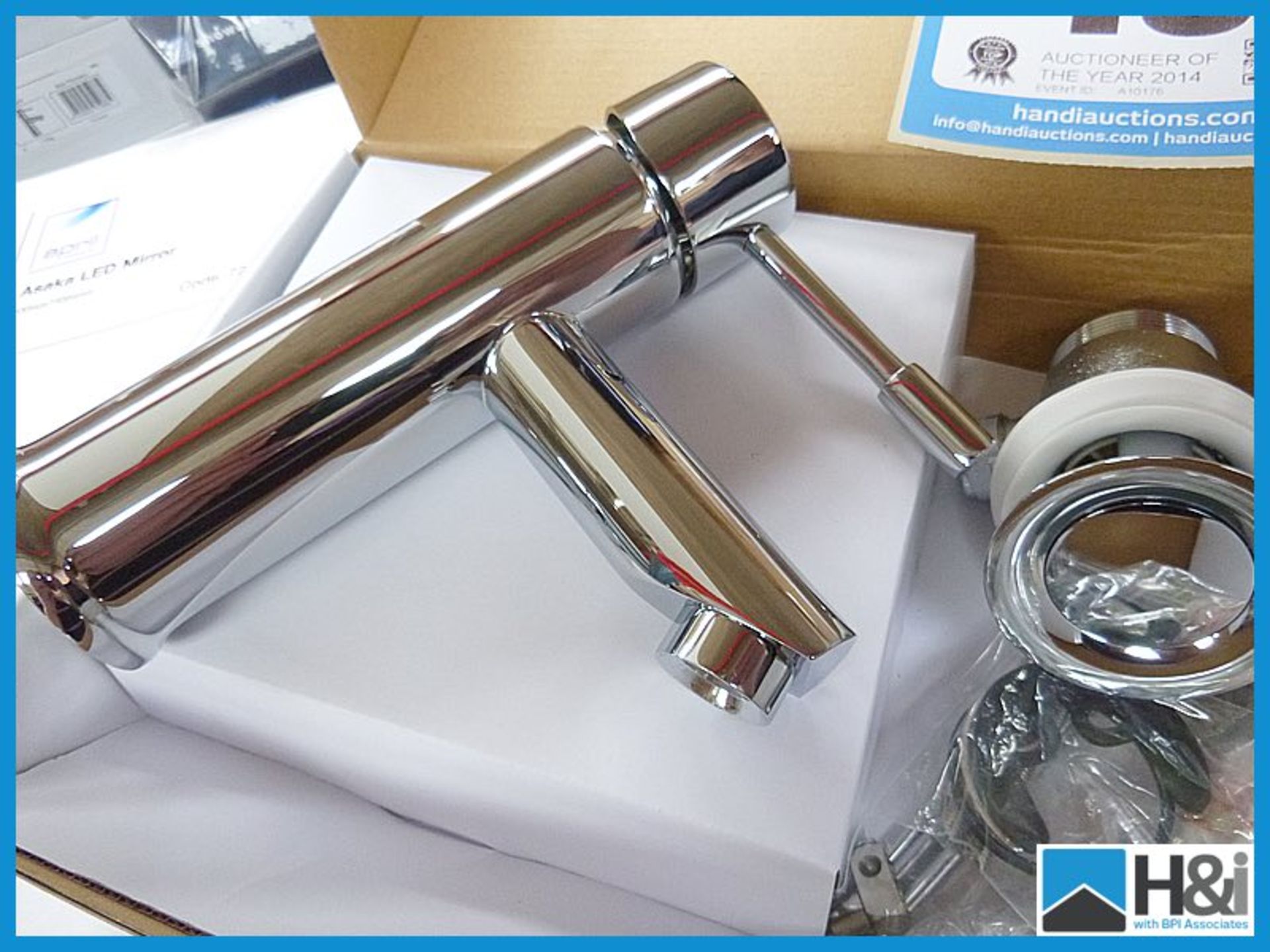 Mayfair designer basin monobloc chrome tap with pop up waste. Boxed and new. RRP £199 Appraisal: - Image 2 of 2