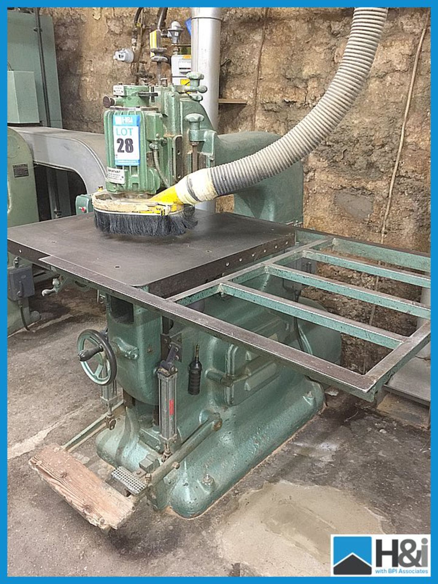 Wadkin LS high speed router. 3 phase. Requires partial dismantling by buyer, removal and lift on