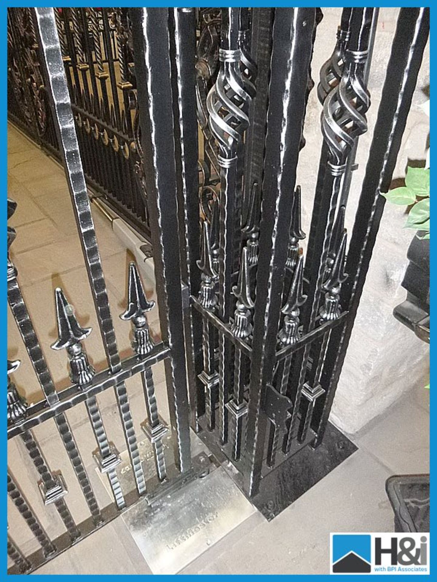 Cranleigh fully hot dipped galvanised gates 3000mm opening width total width 3600mm height 2300mm - Image 7 of 7