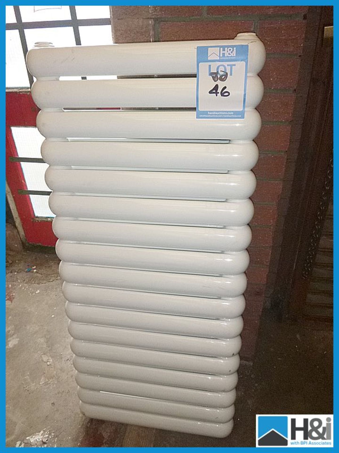Vogue White radiator, size 117x53cm, unused Appraisal: Viewing Essential. NOTE: H&I strongly