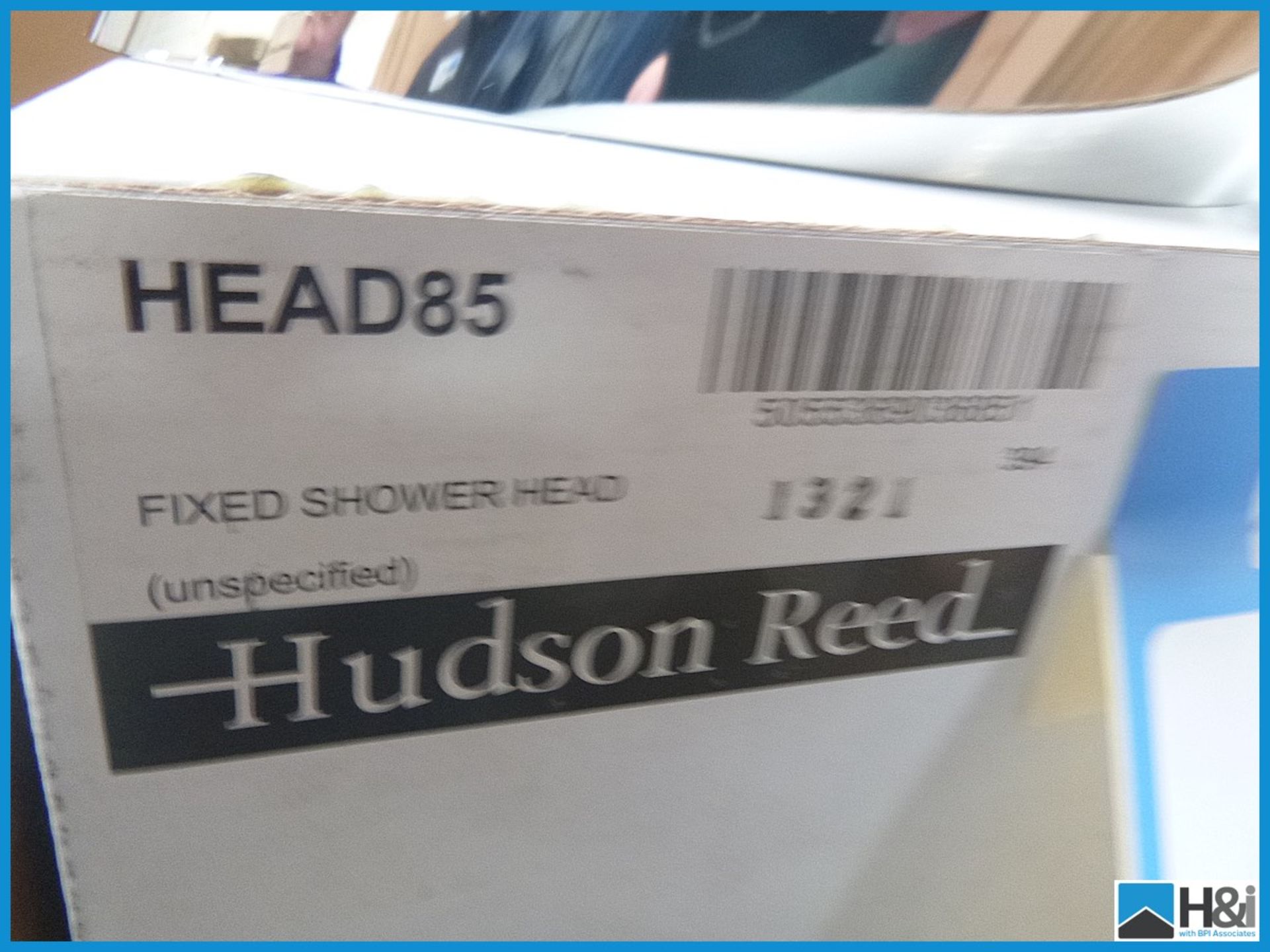 Hudson Reed designer fixed shower head HEAD85 in chrome finish. Boxed and new RRP £299 Appraisal: - Image 2 of 2
