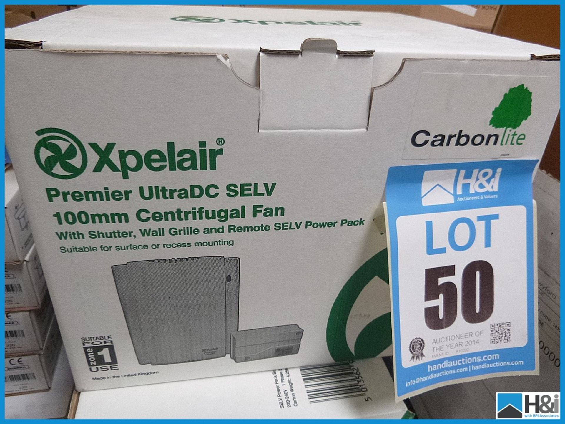 Xpelair premier UltraDC SELV 100MM centrifugal fan. New and boxed RRP £129 Appraisal: Viewing