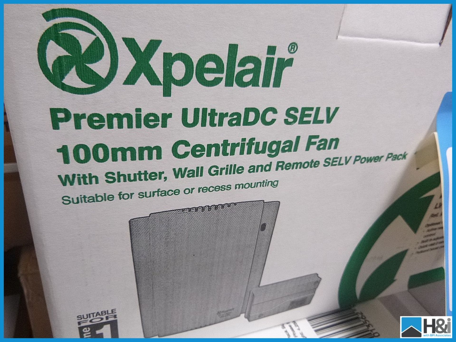 Xpelair premier UltraDC SELV 100MM centrifugal fan. New and boxed RRP £129 Appraisal: Viewing - Image 2 of 2