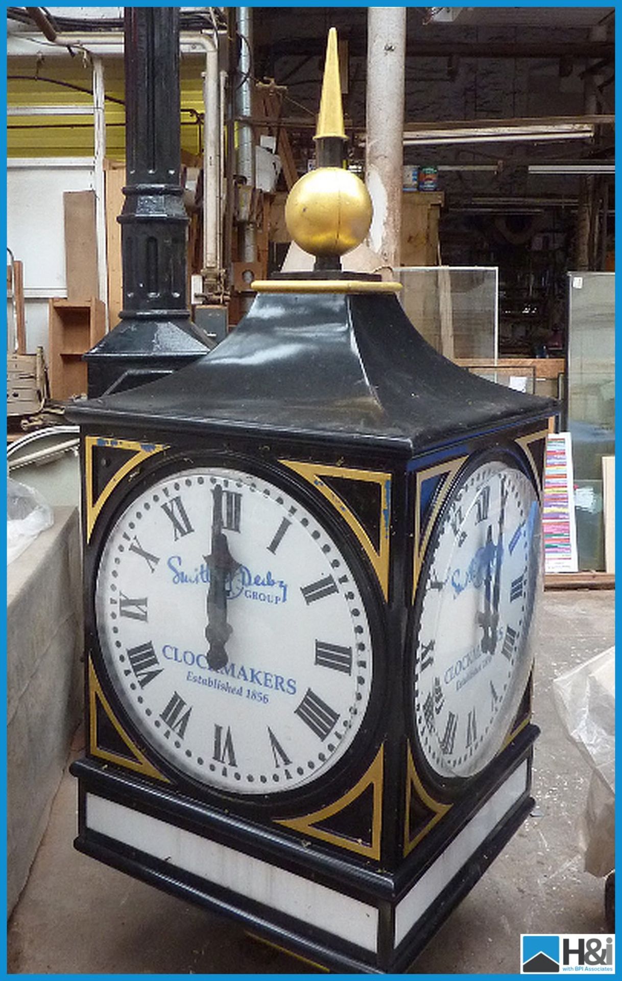 Superb Outdoor Pillar Clock made by Smith of Derby, approx. 20 years old. 'Boston 2' model. (See - Image 3 of 13