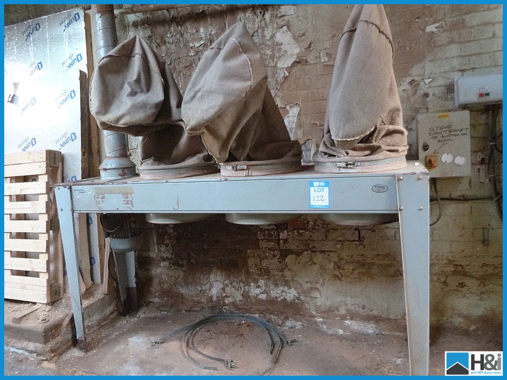 3 Bag 4kw Dust Extraction Unit ( No Ducting Included ) Appraisal: Viewing Essential Serial No: NA