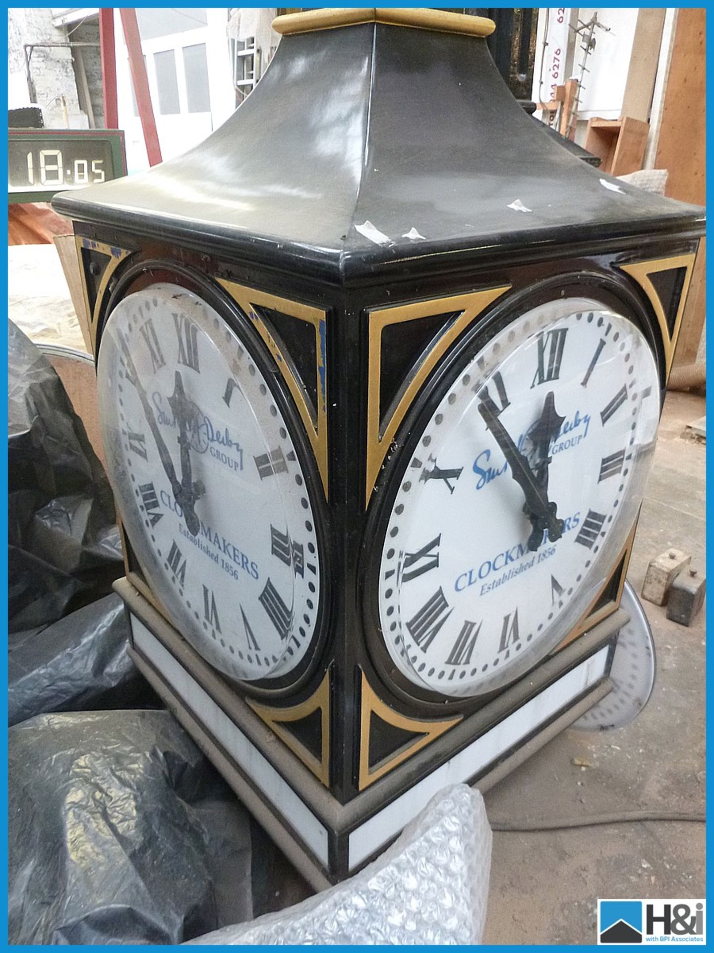 Superb Outdoor Pillar Clock made by Smith of Derby, approx. 20 years old. 'Boston 2' model. (See - Image 12 of 13