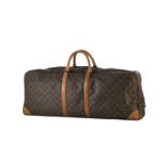 Louis Vuitton sac souple de Tennis en toile enduite monogrammée et cuir naturel 28x75x14 cm
