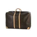 Louis Vuitton valise souple Sirius 70 en toile enduite monogrammée et cuir naturel housse facture