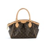 Louis Vuitton sac Tivoli PM en toile enduite mongrammée et cuir naturel housse 21x36 cm