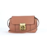 Chloé sac Mini Elsie en cuir de veau rose terre-cuite bandoulière en cuir housse 13x20 cm