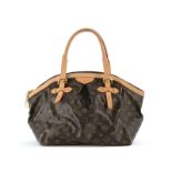 Louis Vuitton sac Tivoli GM en toile enduite monogrammée et cuir naturel housse 26x46 cm