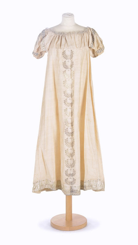 Corsage sous-vêtement en coton de soie et pèlerine années 1830 appartenant à Madame Alexander Macomb - Image 2 of 4