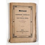 HUGO (Victor). Hernani ou l'Honneur castillan. Paris Mame et Delaunay Vallée 1830. In-8° broché