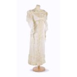 Robe de mariée en mousseline de soie années 1820 de Madame Aimée Grand d'Hauteville née Cannac