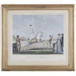 Philibert-Louis Debucourt (1755-1832) Exercice de Franconi paire d'estampes couleur d'après Vernet