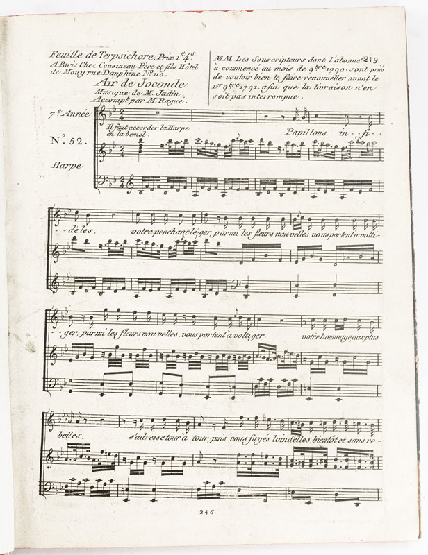 [MUSIQUE]. Partition manuscrite. Différents arias tirées de la tragédie d'Andromaque composée par - Image 4 of 8