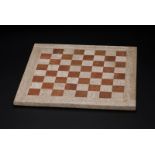 Plateau de jeu d'échecs en marbre 44 x 43 cm