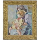 Louis Valtat (1869-1952) Madame Valtat et son fils vers 1911 huile sur toile monogrammée 81x65