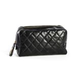 Chanel trousse en cuir plastifier/polyvinyl