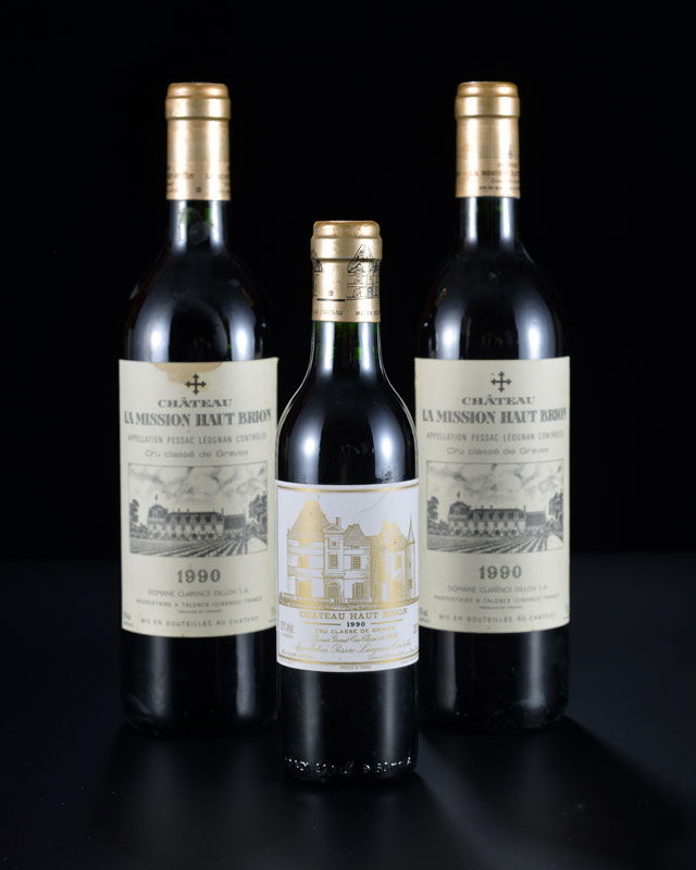 Ch. Haut Brion 1990 Pessac-Léognan 1er GCC 1 demi-bt Ch. La&nbsp Mission Haut Brion 1990 GCC des