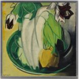Georges Aubert (1886-1961) Composition aux fleurs huile sur toile signée 50 5x50 5 cm