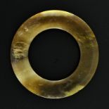 Disque Huan&nbsp en jade de teinte sauge Chine diam. 7 cmProvenance:&nbsp #NAME? Genève&nbsp #