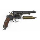 Revolver ordonnance Suisse, mod. 1882, cal. 7,5 mm, WaffenFabrik Berne, n° série 35011, avec trousse