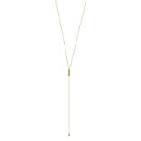 Gucci collier cravate ajustable en or 750 signé long. 64 cm écrin et boîte