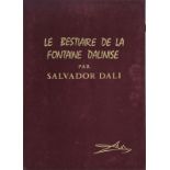 ?Salvador Dali (1904-1989) "Le Bestiaire de la Fontaine Dalinisé" recueuil de 12 pointes sèches et