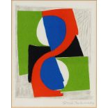 Sonia Delaunay (1885-1979) &nbsp Sans titre lithographie couleur signée au crayon 17x14 cm