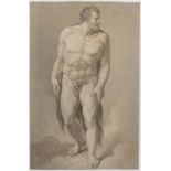 Constant Gabriel Vaucher (1768-1841) &nbsp Hercule fusain estompe et craie blanche sur papier