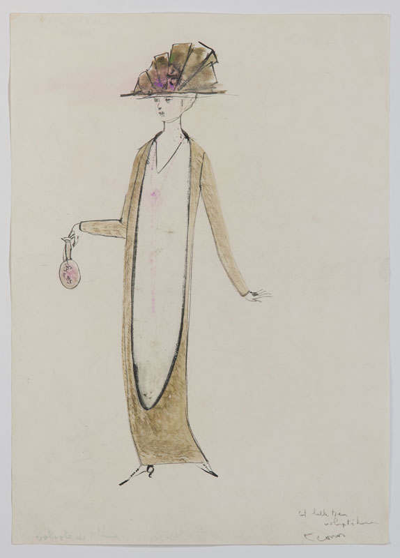 Leonor Fini (1907-1996) &nbsp Projets de costumes ensemble de 17 croquis à l'aquarelle gouache encre - Image 8 of 18