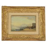 Henri Duvieux (c. 1855-1920) Vue de Constantinople huile sur toile signée 14x22 cm