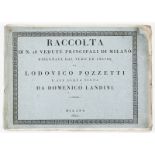 [MILAN].&nbsp	Raccolta di N. 18 vedute principali di Milano disegnata dal vero ed incise da Lodovico