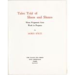 JOYCE (James). Tales Told of Shem and Shaun. Paris	 The Black Sun Press	 1929. In-8°	 broché	 sous