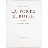 REMON (Jean-Pierre) -&nbsp	GIDE (André). La porte étroite. Lausanne	 Gonin	 1958. 1 vol. in-folio en