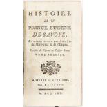 MAUVILLON (Éléazar de). Histoire du Prince Eugène de Savoye. Vienne	 Briffaut	 1770. 5 vol. in-12